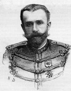Portrait of Captain Henry Pleigneur, died in 1887 in a canoe accident in Katabi