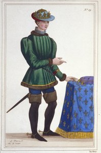 Portrait of Charles VII (1403 - 1461), King of France (engraving of 1830) by Unknown artist