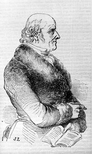 Portrait of Christian Hahnemann (1755 - 1843), founder physician of homeopathy. Engraving of the 19th century. by Unknown artist