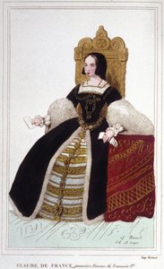 Portrait of Claude de France (1499 - 1524), wife of Francois I, King of France