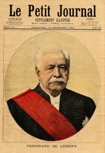 Portrait of Ferdinand de Lesseps, Diplomat and Entrepreneur, Promoter of the Suez Canal and the Panama Canal by Unknown artist