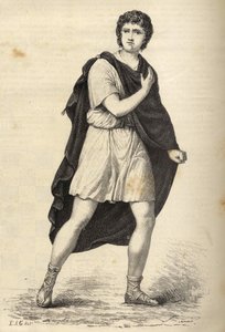 Portrait of Francois-Joseph Talma (1763-1826), French Actor. Engraving of the 19th Century