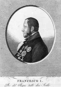 Portrait of Francois 1st, King of the Two Sicilies. by Unknown artist