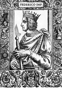 Portrait of Frederic II (1194-1250), German Emperor. by Unknown artist