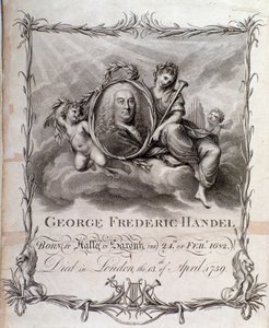 Portrait of Georg Friedrich Handel by Unknown artist