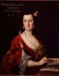 Portrait of Giovanna Gasparini, Italian singer by Unknown artist