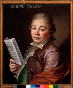 Portrait of Giuseppe Millico, Italian castrato