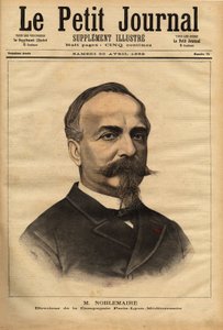 Portrait of Gustave Noblemaire (1832-1924) who, after successfully supervising the construction of the Alger-Oran railway line until 1869, returned to Paris to take over the direction of the Paris Lyon Mediterranee company by Unknown artist