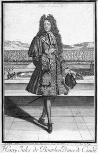Portrait of Henri Jules de Bourbon, Prince of Conde (Henri-Jules de Bourbon-Conde) (1643-1709) by Unknown artist