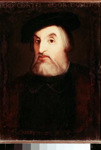 Portrait of Hernan Cortes, Spanish conquistador of Mexico by Unknown artist