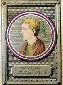 Portrait of Horace (Quintus Horatius Flaccus) (65-8 BC), Latin poet