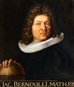 Portrait of Jacques Bernoulli (1667-1748) - Swiss Mathematician.