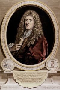 Portrait of Jean Baptiste Lully (Giovanni Battista Lulli) (1632-1687). by Unknown artist