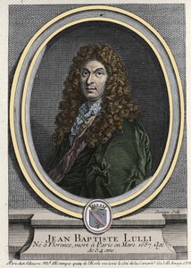 Portrait of Jean Baptiste Lully (Giovanni Battista Lulli) (1632-1687), French composer of Italian origin. Engraving of the 19th century. by Unknown artist