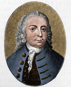 Portrait of Johann Christian Gunther. German poet. Engraving. by Unknown artist