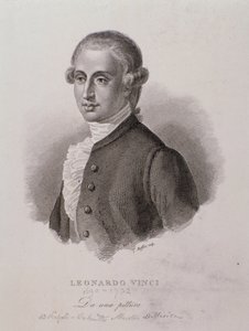 Portrait of Leonardo Vinci (engraving)