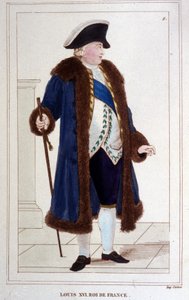 Portrait of Louis XVI (1754 - 1793) (engraving of 1830)