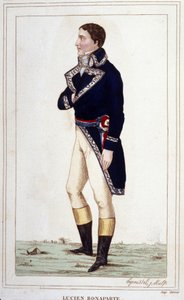 Portrait of Lucien Bonaparte (1775-1840) Engraving of 1830
