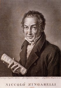 Portrait of Nicola Antonio Zingarelli (engraving) by Unknown artist