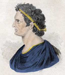 Portrait of Pharaoh Ptolemy II Philadelphus (ca. 309-246 BC) (19th century engraving) by Unknown artist