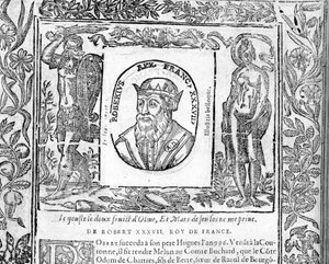 Portrait of Robert Le Pieux, King of France from 996 to 1031 by Unknown artist
