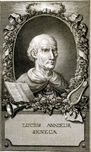 Portrait of Seneca. Engraving of 1794 by Unknown artist