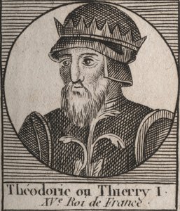 Portrait of Thierry III by Unknown artist