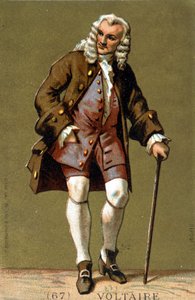 Portrait of Voltaire on foot