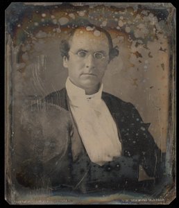 Portrait of a Seated Man Wearing Oval Wire-Rimmed Glasses by Unknown artist