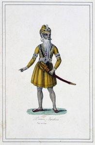 Portrait of an Indian Prince in traditional habit - in 