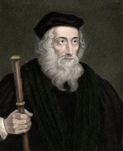 Portrait of the English theologian and reformer John Wyclif