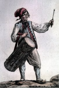 Portrait of the French tenor Antoine Trial (1736 - 1795) in the role of Père la Joie in “The Harvesters” by André Modeste Grétry (Paris 1787)