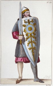 Portrait of the Paladin Roland, nephew of Charlemagne