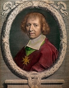 Portrait of the Churchman Francois de Harlay, Abbe of Jumieges (1625-1695). Engraving of the 17th Century. Paris, Musee Carnavalet by Unknown artist