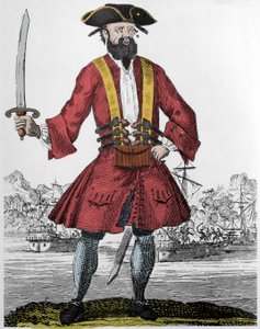 Portrait of the Pirate Edward Teach (Blackbeard) by Unknown artist