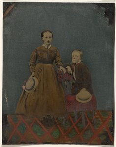 [Portrait of Young Boy and Girl] by Unknown artist