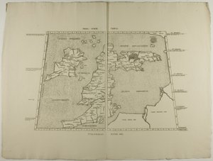 Prima Europe Tabula: Ptolemy Rome 1490 by Unknown artist