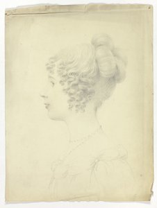 Profile of Woman Facing Left by Unknown artist