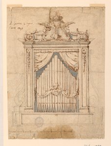 Project: The elevation of an organ case by Unknown artist