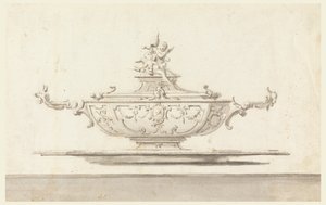 Project for a Tureen with Papal Coat of Arms. Intended to be Executed in Silver.