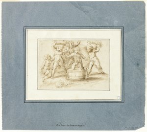 Putti Making Wine