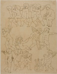 Putti Performing Tasks