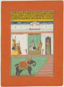 Ragini Kanada, Page from a Jaipur Ragamala Set by Unknown artist