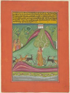 Ragini Todi, Page from a Jaipur Ragamala Set by Unknown artist