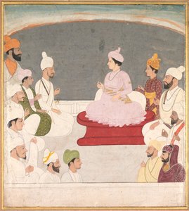 Raja Sansar Chand of Kangra and Courtiers by Unknown artist