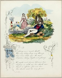 Reclining on a Roseate Knoll (valentine) by Unknown artist