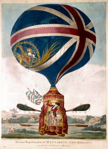 Representation of a New Balloon by Vincenzo Lunardi on 13/05/1785