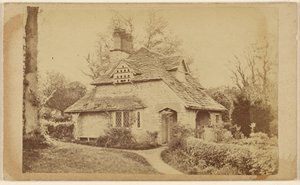 Residence of Thomas Roberts at Wodenethe Fish Kill on Hudson N.Y. (exterior view of Rose Cottage, Blaise Hamlet) by Unknown artist