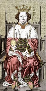 Richard II. (1367-1400). King of England. 18th century engraving by Unknown artist