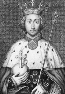 Richard II (1367 to 1400) King of England. Engraving of the 18th century